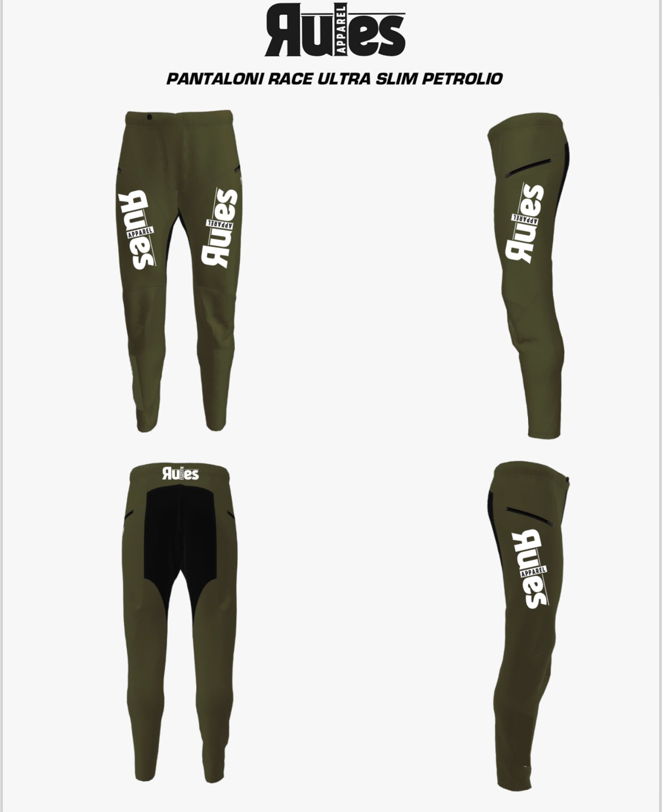 Pantalone Petrolio Rules Race Slim