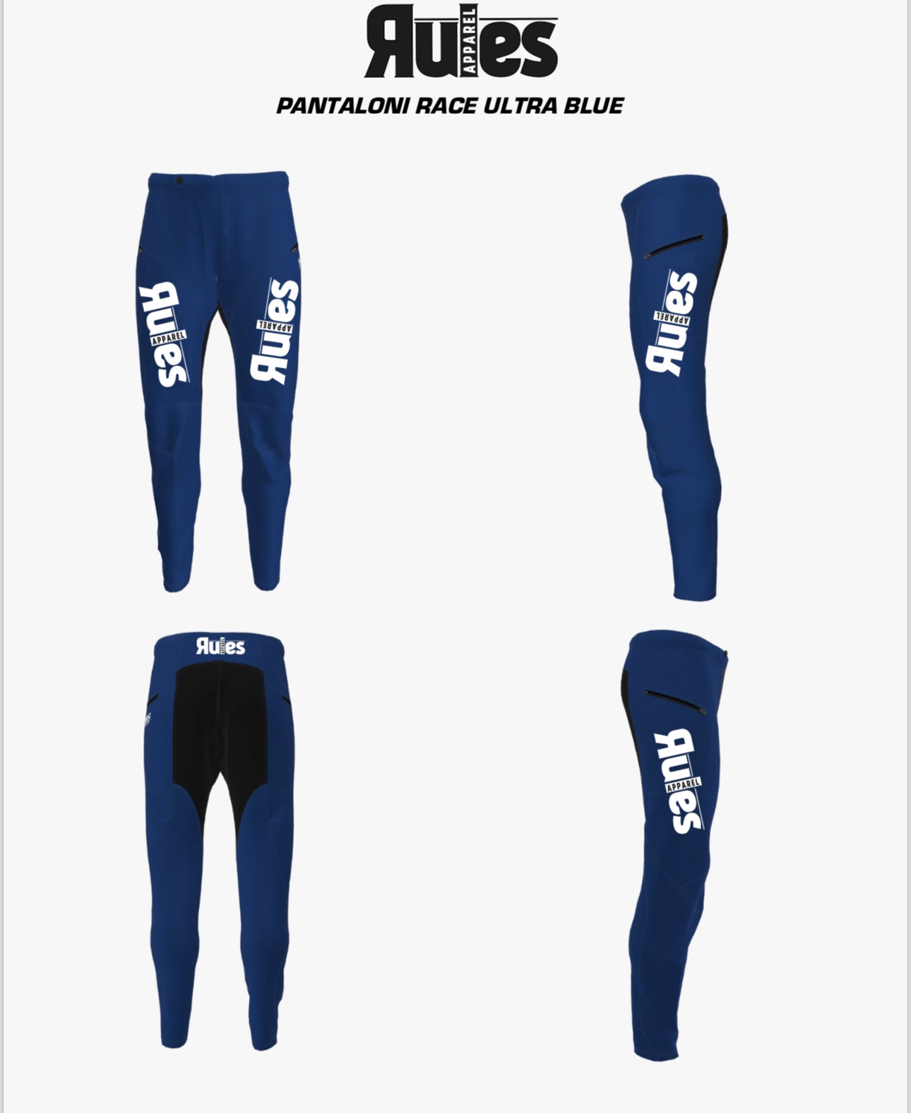 Pantalone Blue Yamaha Rules Race Slim