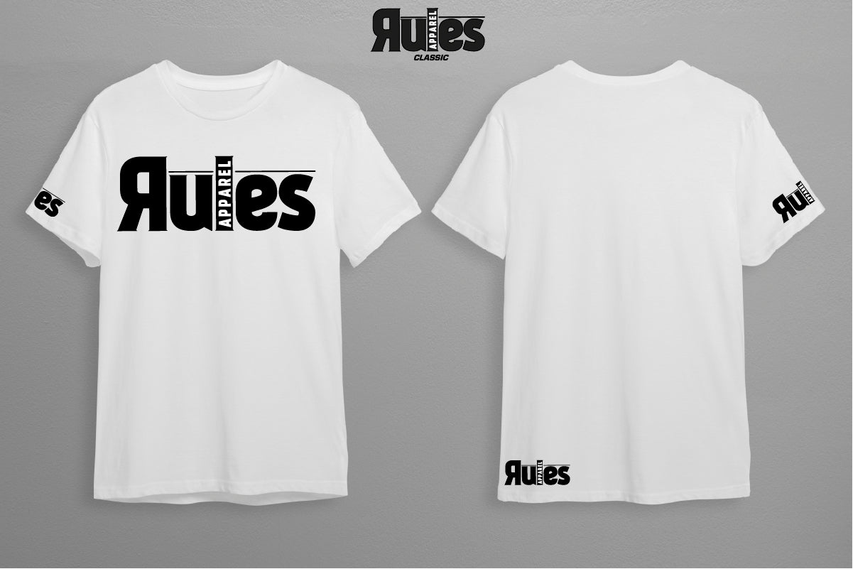 T-Shirt Rules basic white